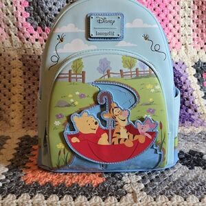 Loungefly Blue Winnie the Pooh Mini Backpack